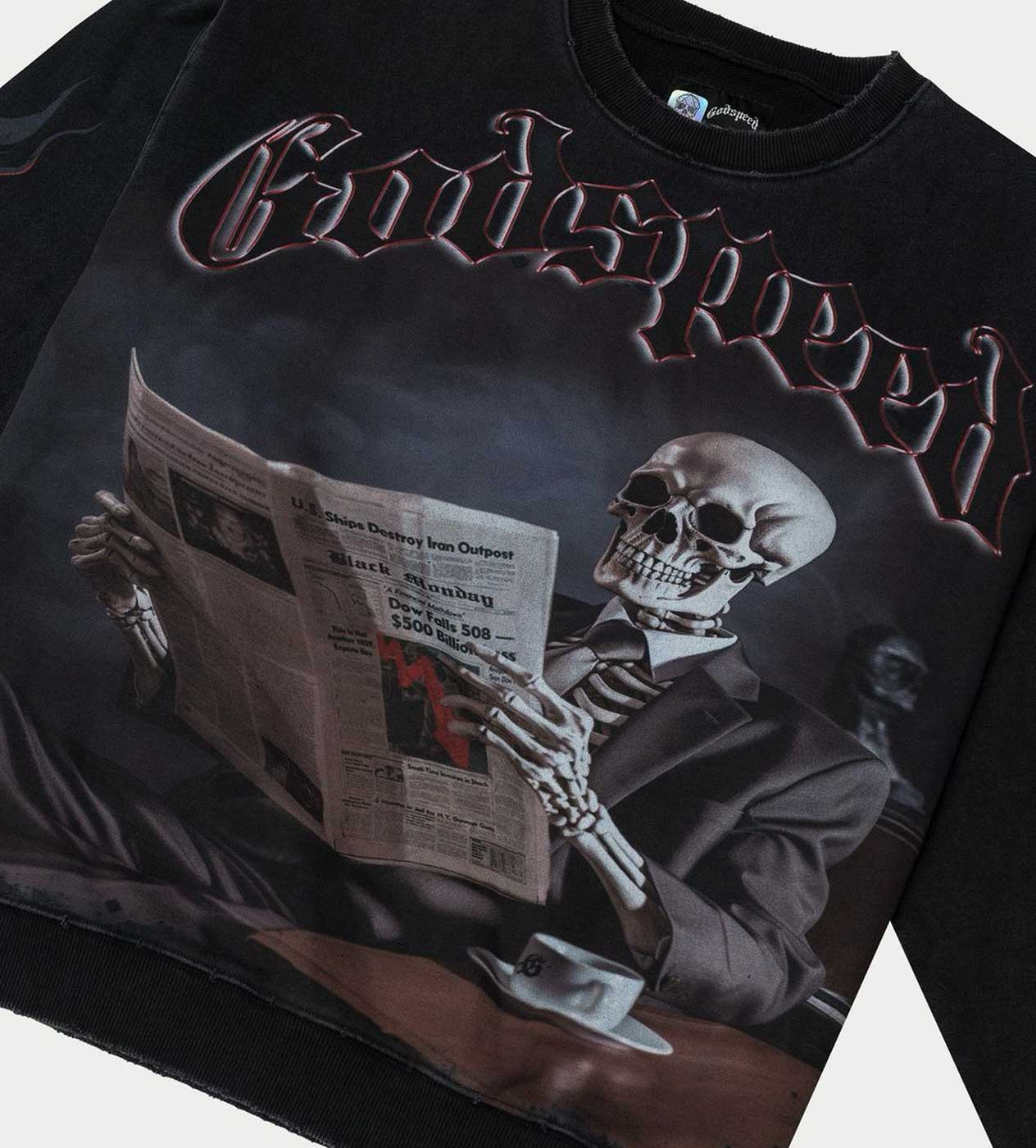 Godspeed Black Monday Sweatshirt Black Wash